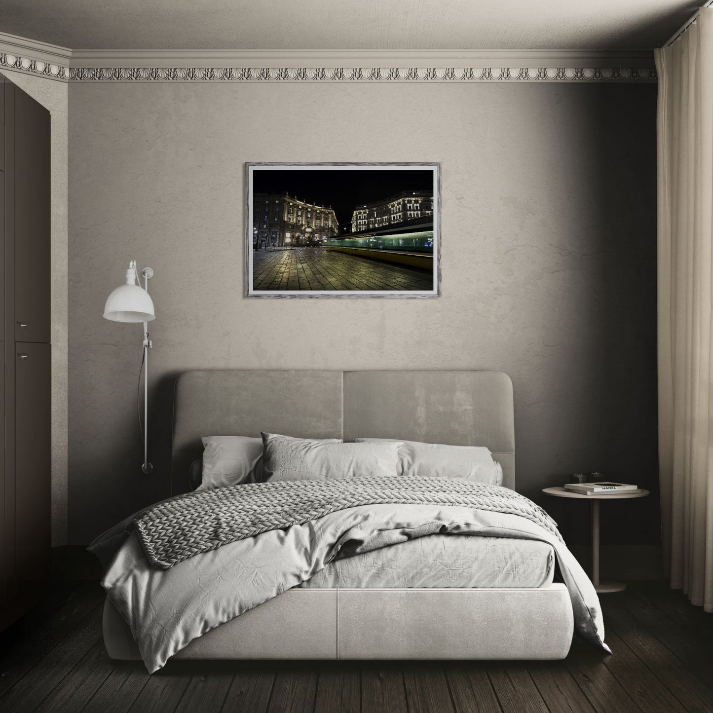 Milan at the Witching Hour – Tram in Motion, Piazza Cordusio