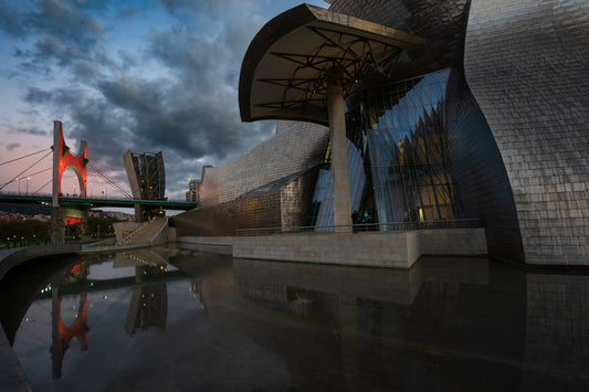 Guggenheim Museum, Bilbao – Evening Reflections and Modern Majesty