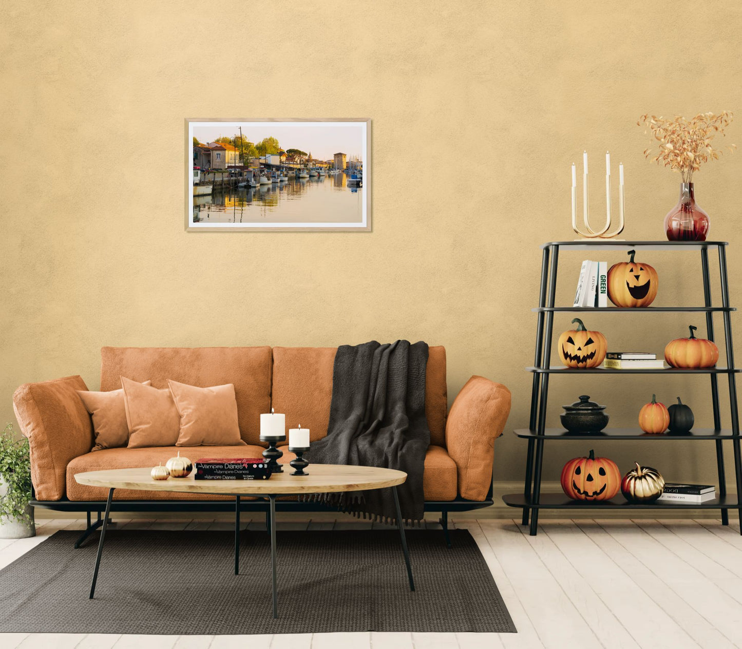 Golden Hour on Cervia Channel – Tower Reflections in Warm Light