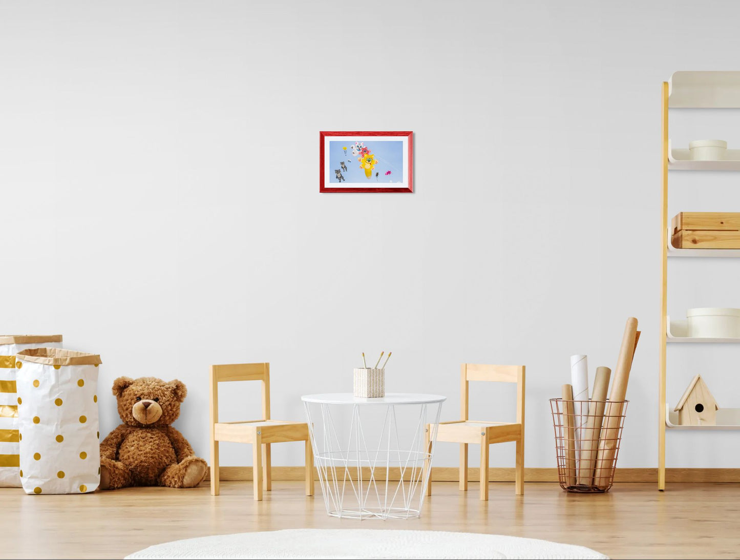 Playful Cat Kites in the Sky – Coastal Whimsy in Flight