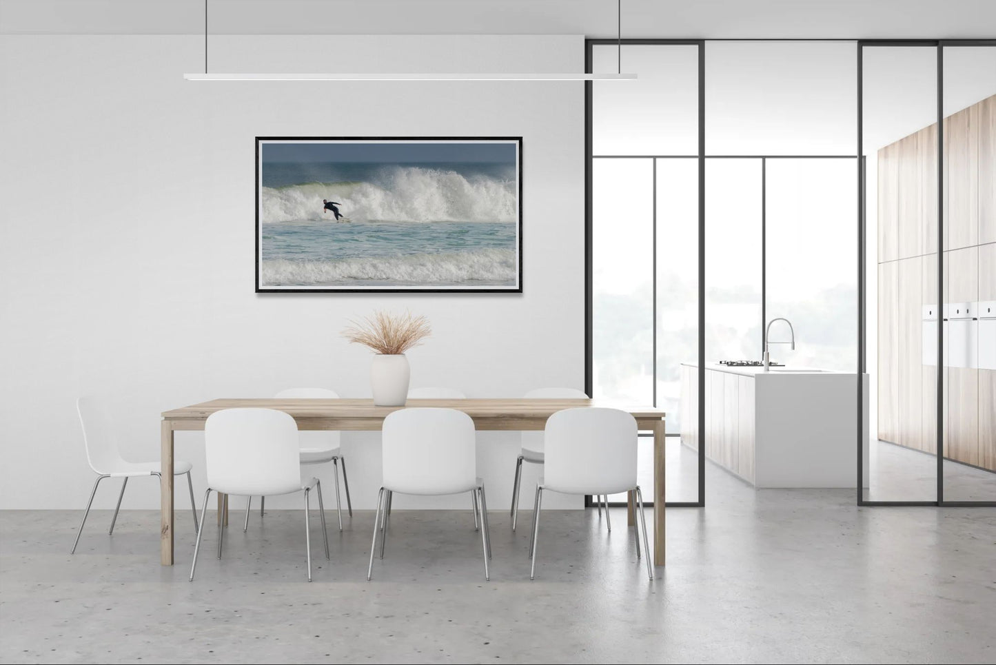 Lone Surfer vs. the Wave – Power and Motion