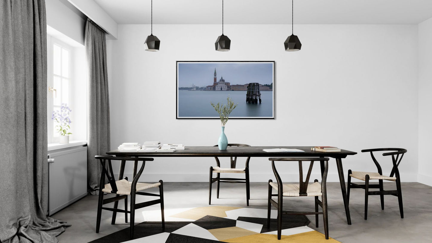 San Giorgio Maggiore, Venice – Hazy Blue Hour from Punta della Dogana